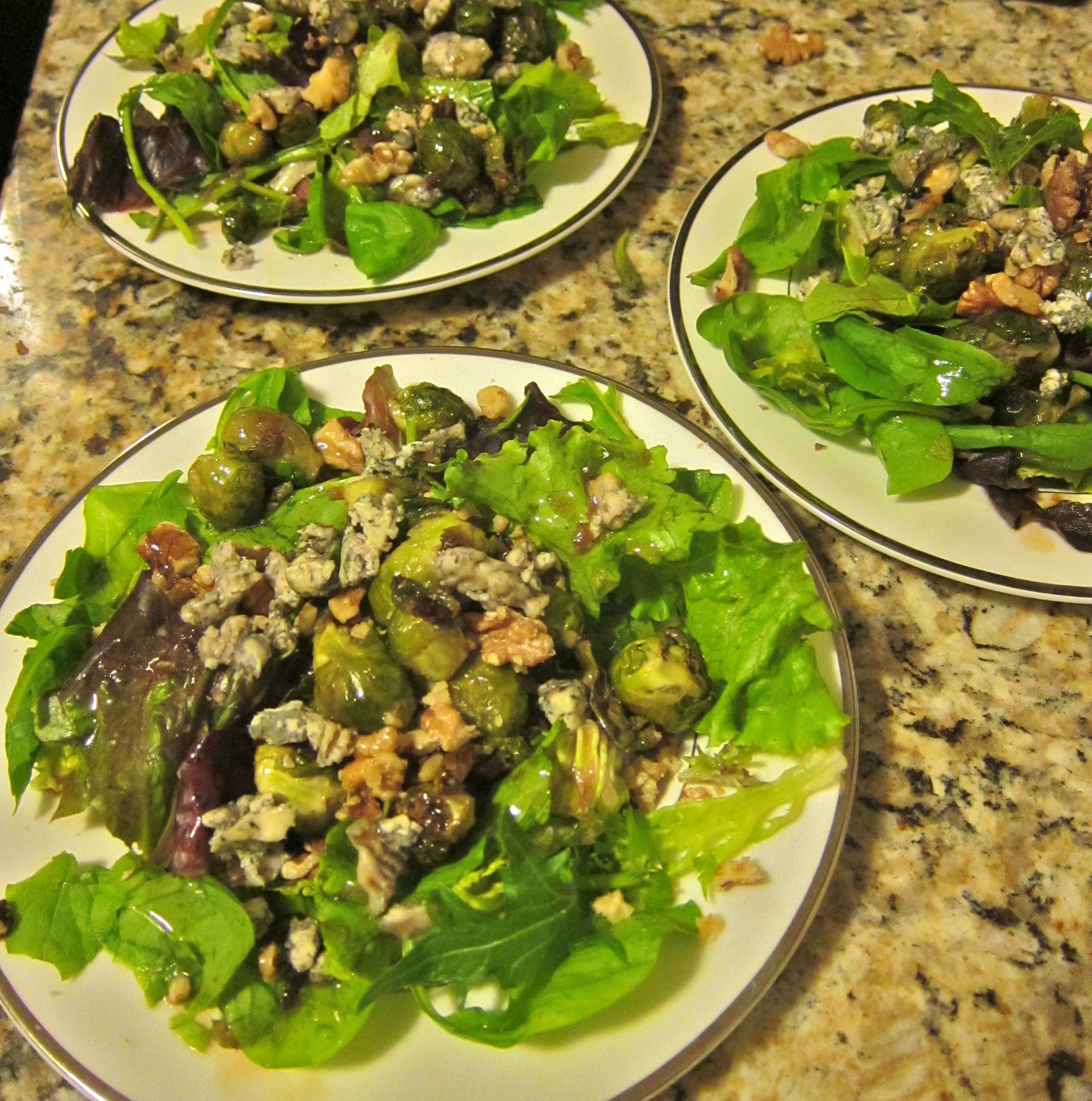 Brussels Sprouts and Walnut Salad